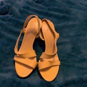 Audrey Brooke yellow heels